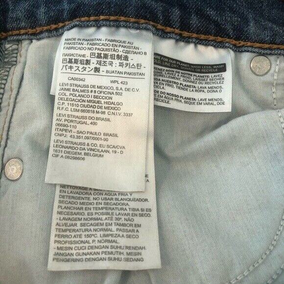 Levis Premium 501 Red Tab Denim Women 14 High Rise Button Fly Cut Off Summer NWT - Picture 7 of 7